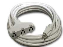 White extension cord 