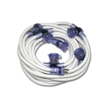 multi outlet white extension cord